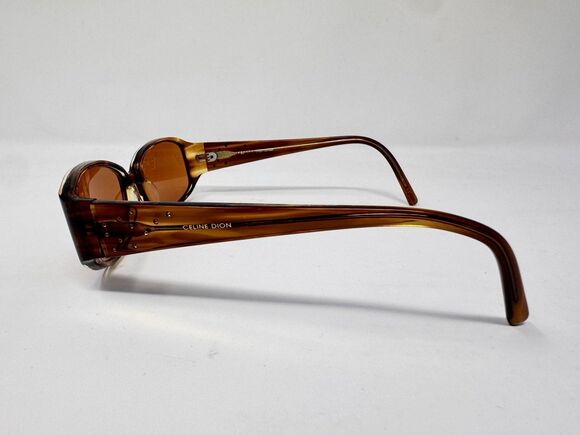 Celine Dion CD5038 Eyeglass Frames Only Brown Tortoise Rectangle main image 13